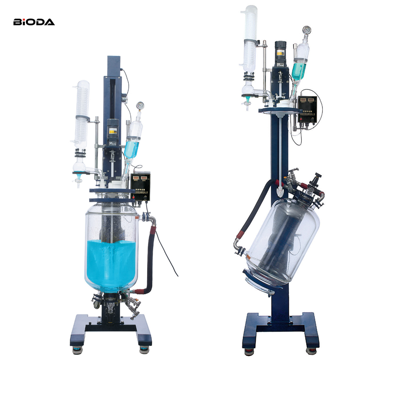 5L, 10L, 20L, 30L, 50L, 100L Auto lift double Jacketed Glass Reactor