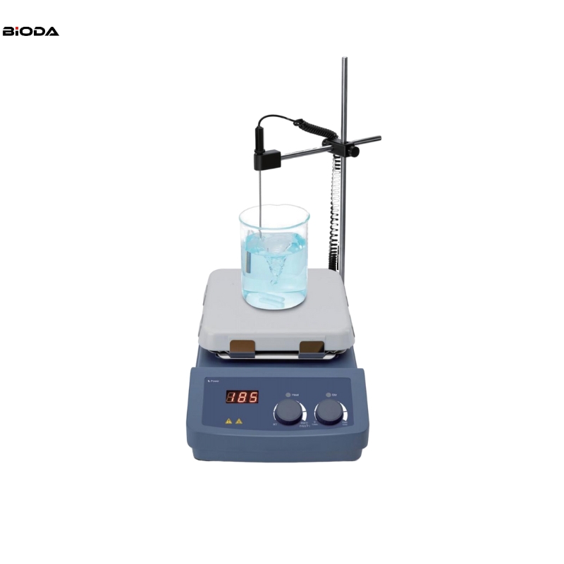 MS7-H550-S LED Magnetic Hotplate Stirrer With 7 Inch Ceramic Plate